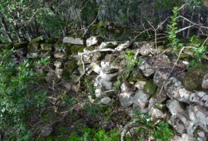 Particolare delle strutture murarie